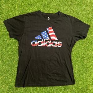Adidas American Flag Logo T-Shirts